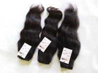 Natural Indian Curly Straight Deep Wave Wavy Tangle Free Hair With Bundle