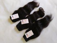 Raw Unprocessed Cuticle Aligned Mink Tangle Free Natural Wavy Human Hair Bundle