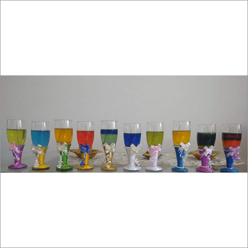 Wine Glass Scented Gel Candles