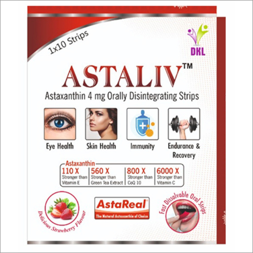 Tablets Astaxanthin 4 Mg Orally Disintegrating Strips