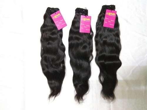 Indian 100% Natural Virgin Remy Wavy Human Hair Bundle With Closure Frontal