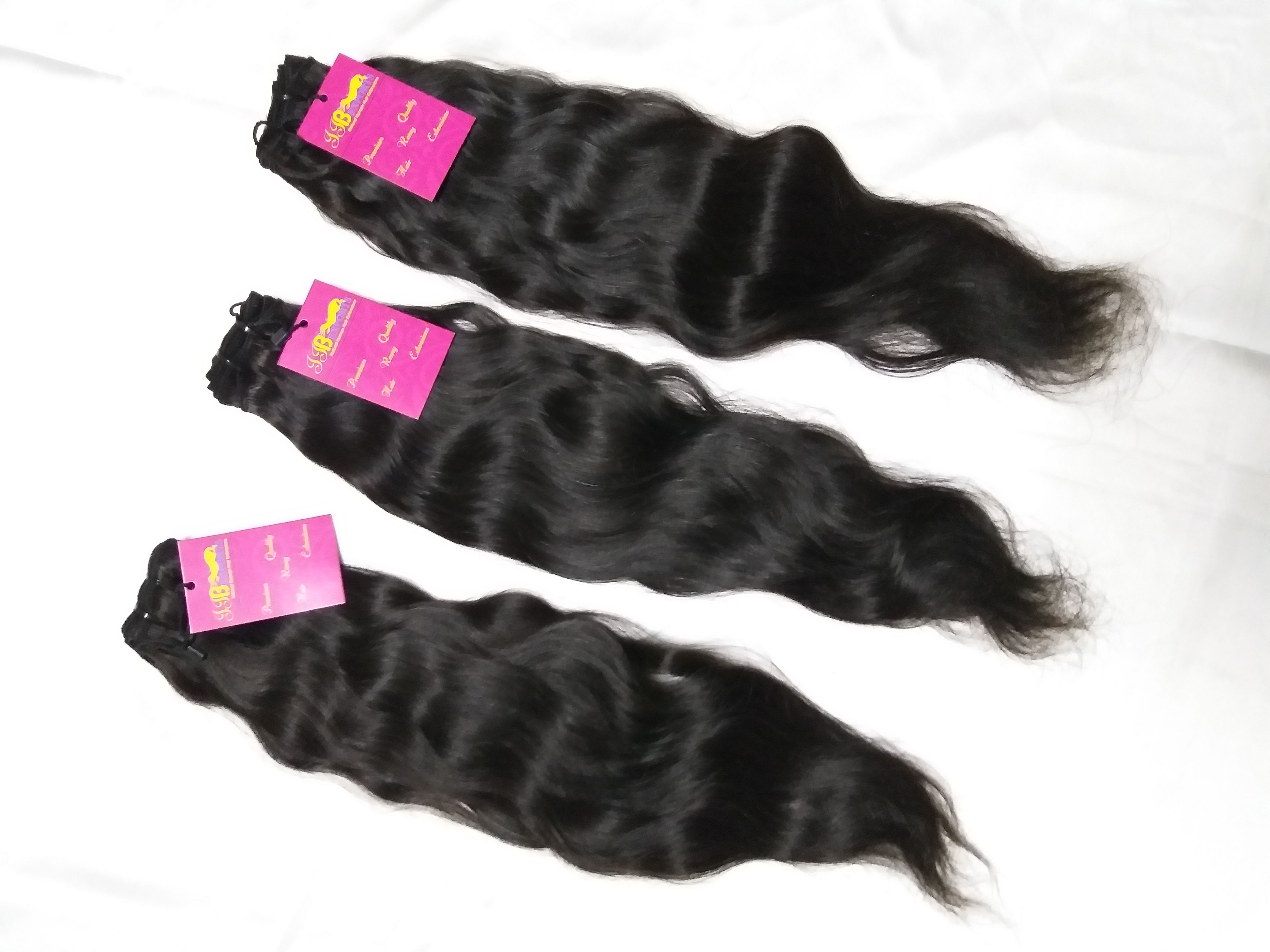 Indian 100% Natural Virgin Remy Wavy Human Hair Bundle With Closure Frontal