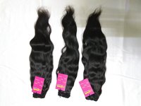 Indian 100% Natural Virgin Remy Wavy Human Hair Bundle With Closure Frontal