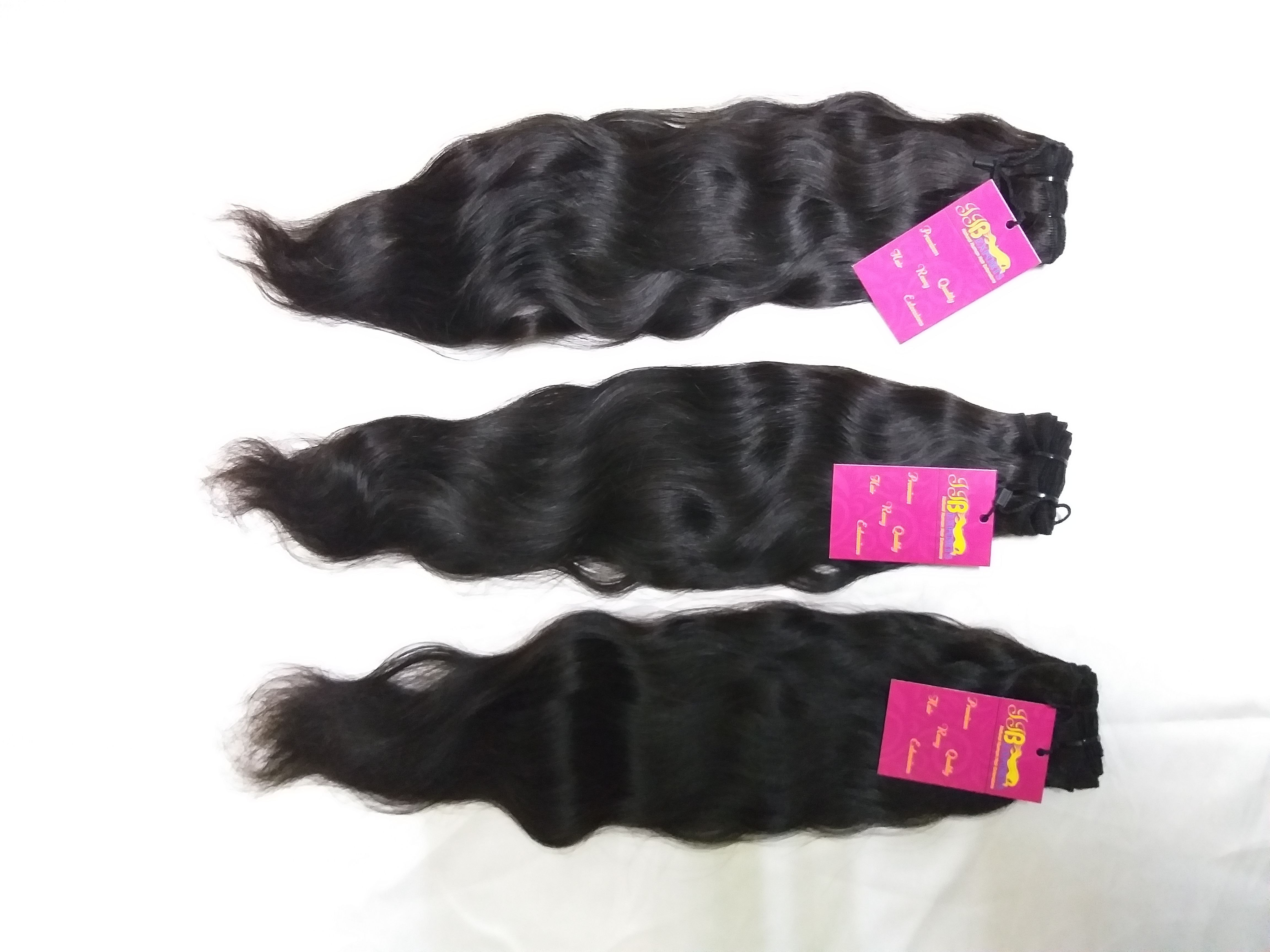 Natural Colour 100% Indian Virgin Wefted Remy Human Hair Bundle