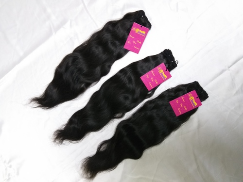 Premium Quality Indian Single Drawn Wavy Virgin Brazilian Remy Human Hair Bundle