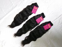 Raw Unprocessed Single Donor Soft & Silky Virgin Remy Wavy Machine Weft Human Hair