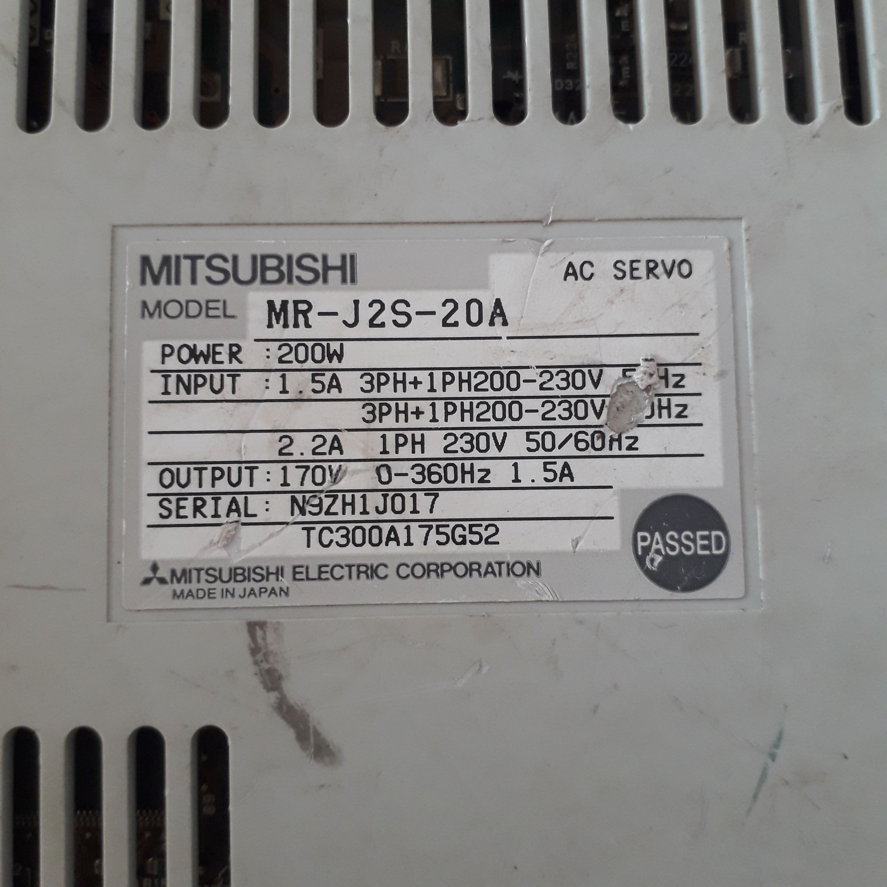 Mitsubishi Mr-j2s-20a