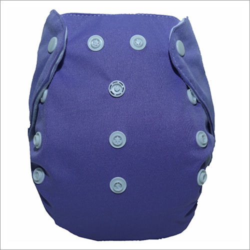 Blue Adjustable Button Baby Nappy Pants