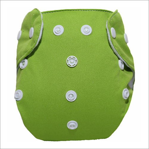 Green Adjustable Button Baby Nappy Pants