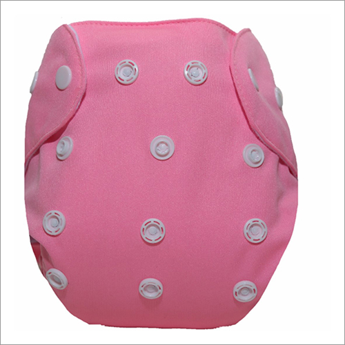 Pink Adjustable Baby Button Nappy Pant