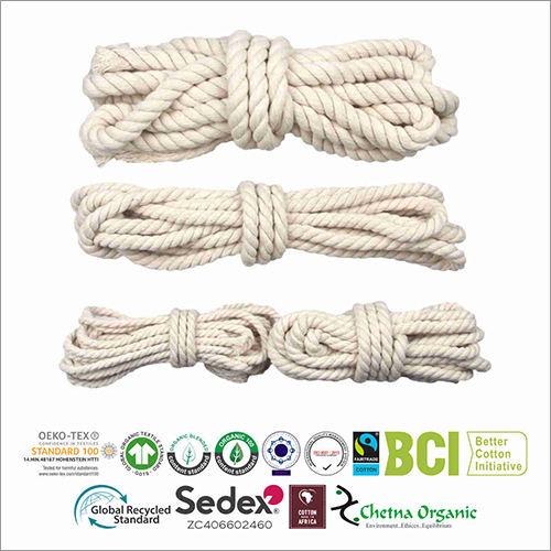 Hand Woven Organic Cotton Rope By SRI KALYAN EXPORT PVT LTD.