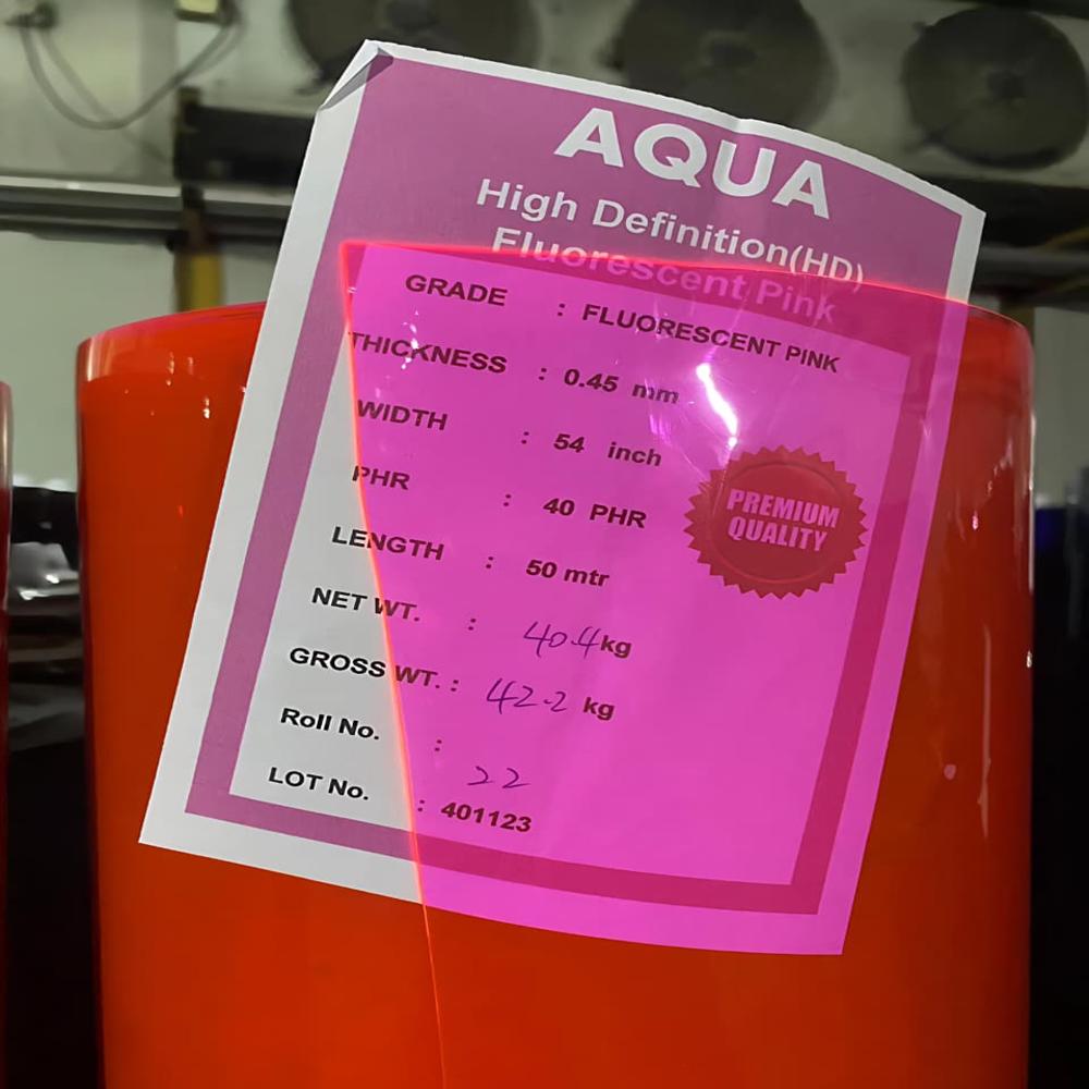 FLOURESCENT COLOUR PVC FILM 
