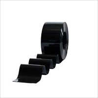 Opaque Black Pvc Strip Curtain Roll - Pvc Material, 200mm Size, Opaque Black Color | Ideal For Temperature Control, Pest Prevention, Noise Isolation