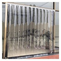 Crystal Clear Pvc Strip Curtain - Pvc, 200mm & 300mm, Crystal Clear | Prevents Heat Loss, Dust, Humidity & Insect Entry, Enhances Shop Efficiency