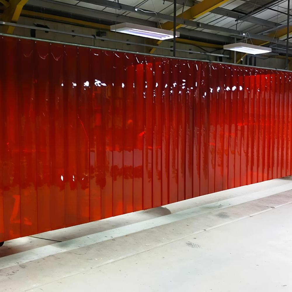 Welding Red PVC Strip Curtain
