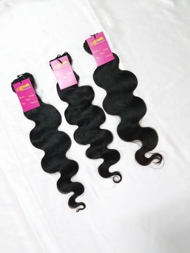 Natural Black Unprocessed Virgin Body Wavy Brazilian Indian Wave Cuticle Hair Extensions