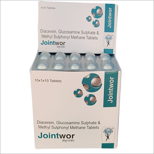 Diacerein, Glucosamine Sulphate And Methyl Sulphonyl Methane Tablets