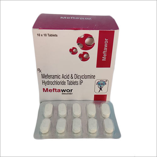 Mefenamic Acid And Dicyclomine Hydrochloride Tablets IP
