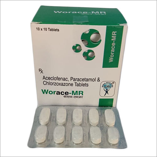 Aceclofenac, Paracetamol And Chlorzoxazone Tablets