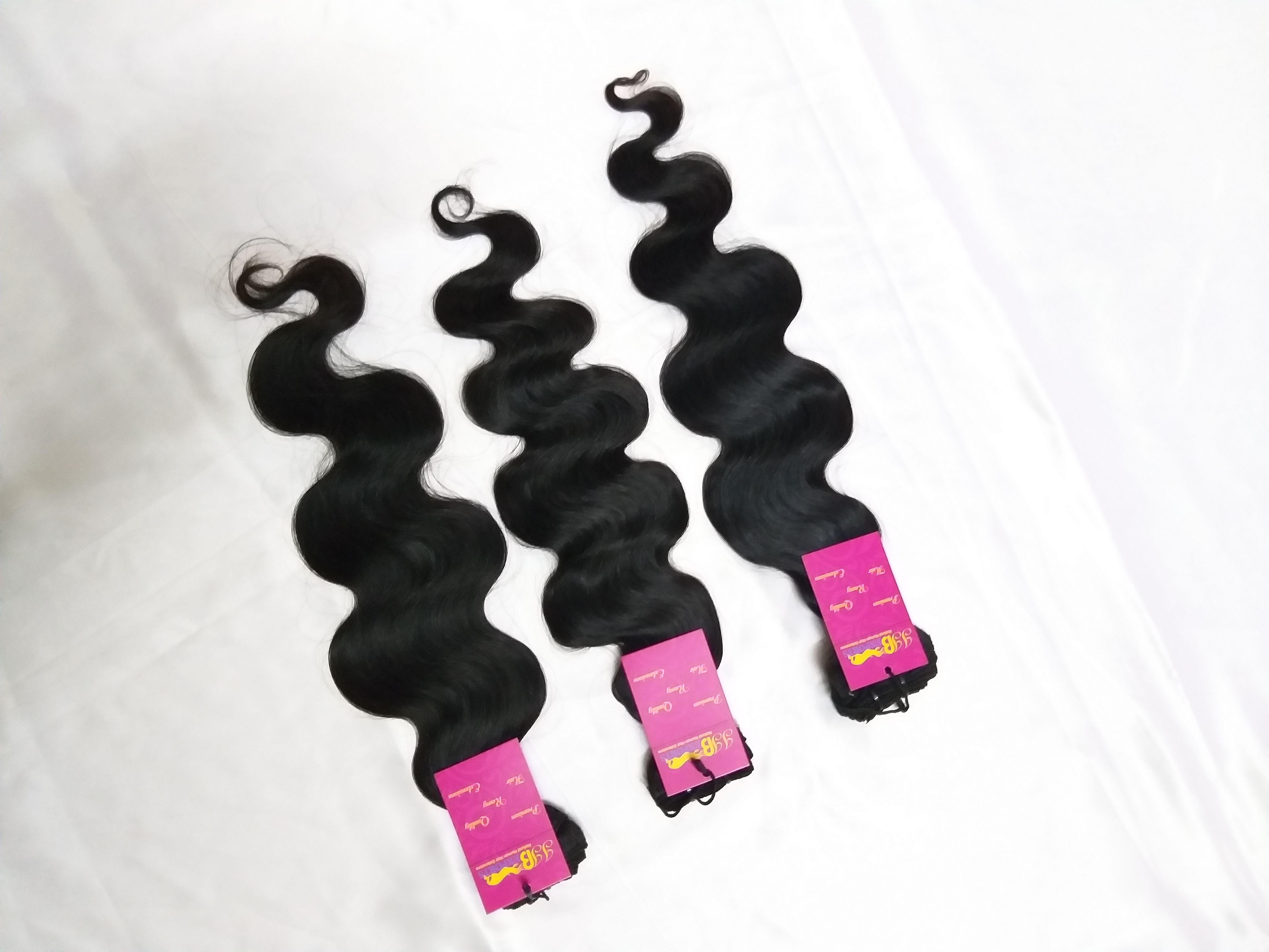 Indian Raw Mink Unprocessed Top Quality Body Wave Virgin Human Hair Extensions