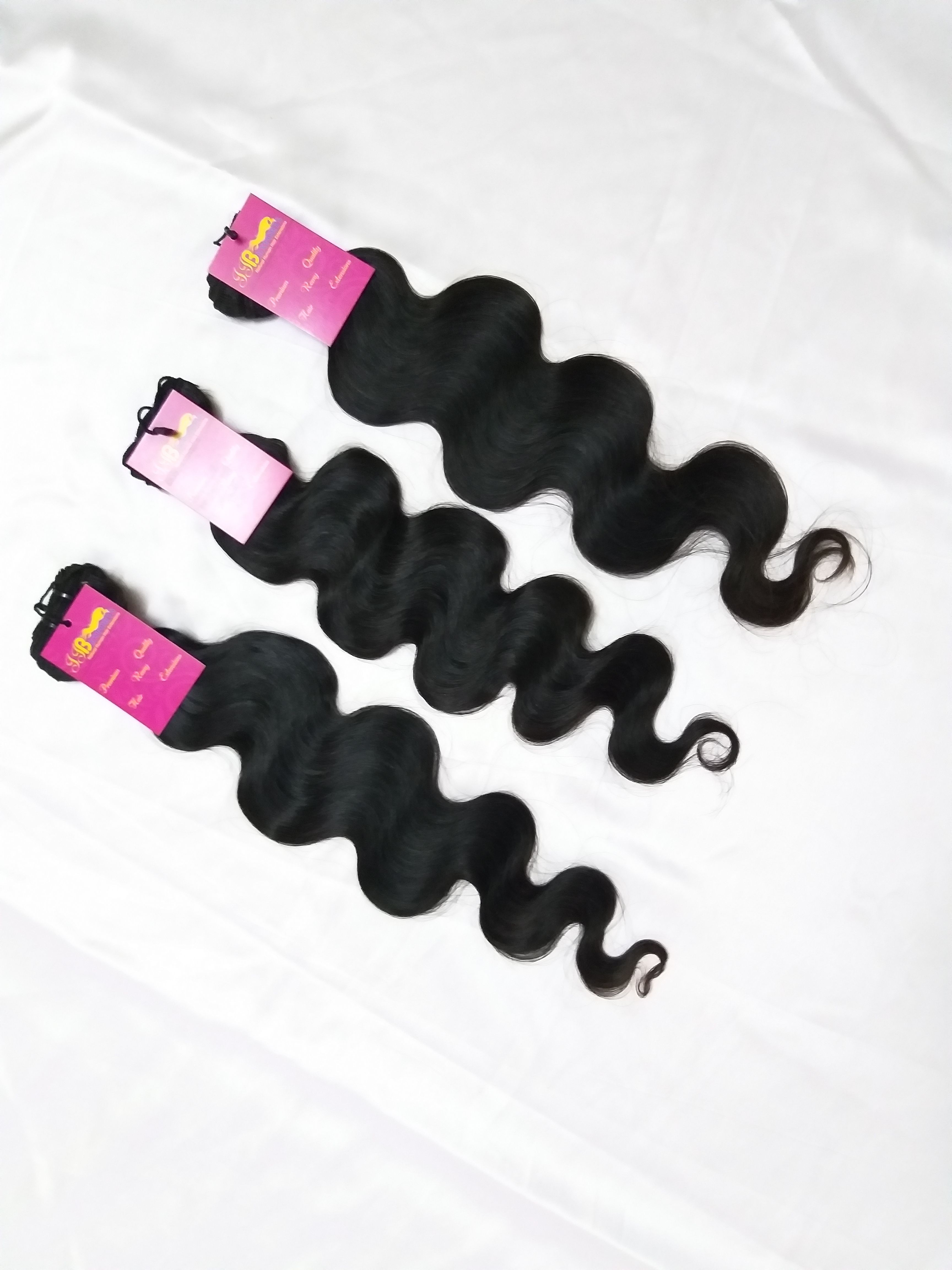 Indian Raw Mink Unprocessed Top Quality Body Wave Virgin Human Hair Extensions