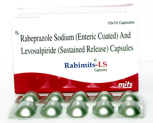 Rabeprazole Sodium 20 mg & Levosulpiride 75 mg Capsules By MITS HEALTHCARE PRIVATE LIMITED
