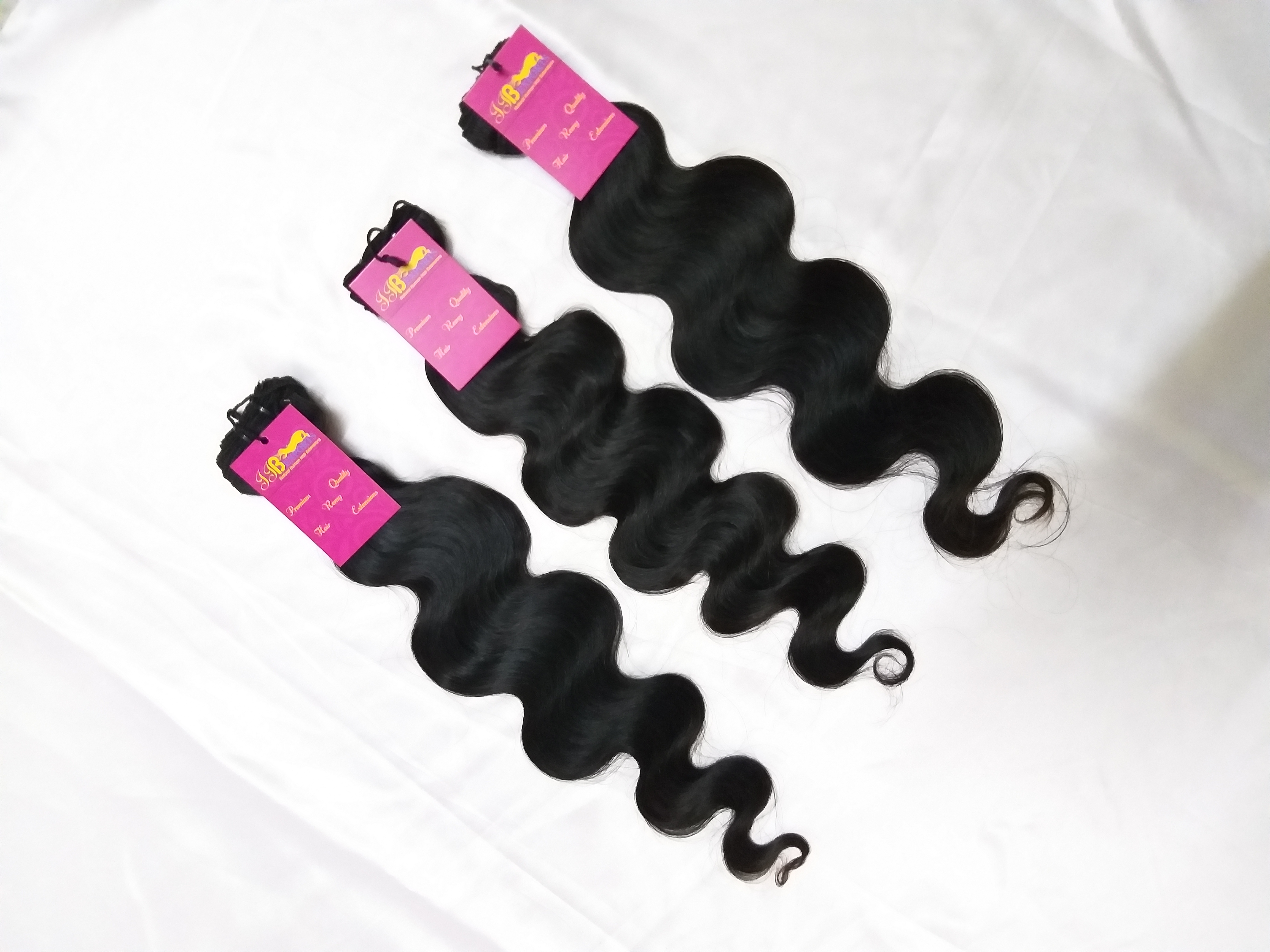 Virgin Cuticle Aligned Soft & Silky Indian Natural Body Wave Raw Cambodian Human Hair Extensions