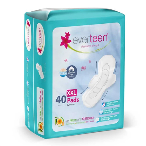 Everteen XXL Sanitary Napkin Pads With Double Wings
