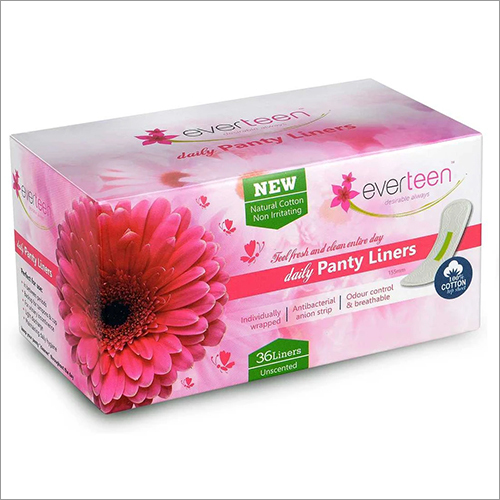 Everteen Natural Cotton Daily Women Panty Liners By WET AND DRY PERSONAL CARE PRIVATE LIMITED