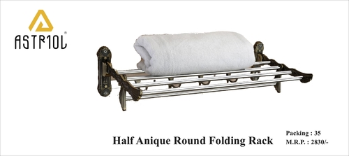 Half Antique Round Folding Racks