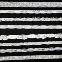 White Nylon Lace - Embroidered, 1 Inch Wide, Elegant White Mesh, Ideal For Trims And Decorative Accents On Curtains, Tablecloths, And Apparel