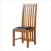 Wooden Chair With Cushion Seat