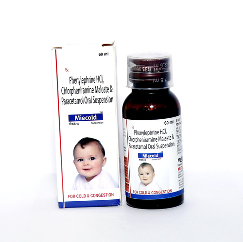Phenylephrine, CPM & Paracetamol Suspension
