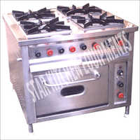 Semi Automatic 4 Burner Cooking Range