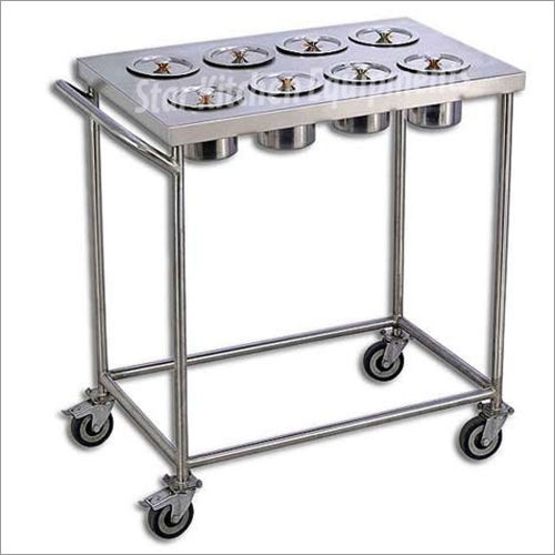 Semi Automatic Stainless Steel Masala Trolley