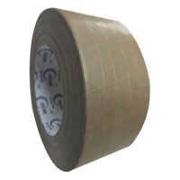 Reinforced Paper Tape - Kraft Paper, 50 M Length, Brown Color, 100 Gsm Thickness | Strong, Durable, Tamper-evident, Eco-friendly Solution For Packaging And Shipping
