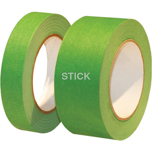 Removable Tapes - Magnetic, 12-72mm Width, Green Color | Single-Sided Hot Melt Adhesive, 39 Micron Thickness, Portable Masking Solution