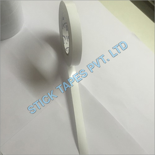 Acrylic Double Sided Tissue Tape - 60-160 Micron Thickness, White Color | Features: Hot Melt Adhesive, Warranty Included, Plain Pattern