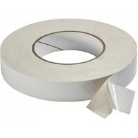 Double Coated Tape - Non-woven Tissue Paper, 2-3mm Thickness, White | Double-sided Adhesive, Rubber Adhesive, Ideal For Light Object Mounting