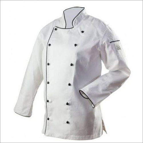 White Chef Coat - Women's Long Sleeve Design | Classic White Color, Suitable for All Seasons: Rainy, Spring, Summer, and Winter
