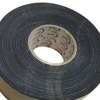 Gasket Tape Rolls - Black Adhesive Tape Roll, Single Sided For Strapping, Bundling, And Medium To Heavy-duty Carton Sealing