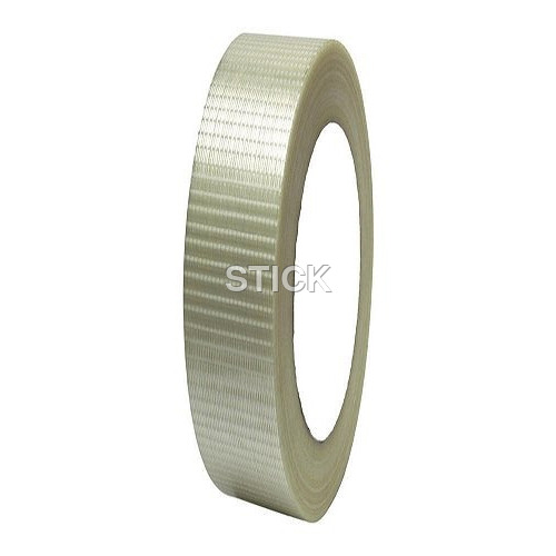 Transparent Filament Tape 50 Meter - Polythene, 50 Meter Length, Transparent Color, 140 mm Thickness | Heat Resistant, Hot Melt Adhesive, Single Side Adhesive