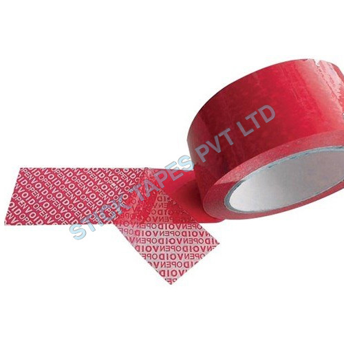 Tamper Evident Tape - Red, Uniform Thickness for Gap Filling | Economical & Efficient for Evidence Collection