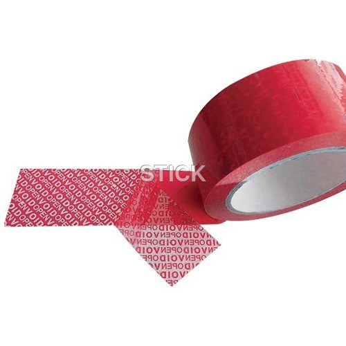 Tamper Evident Tape - Red, Uniform Thickness for Gap Filling | Economical & Efficient for Evidence Collection