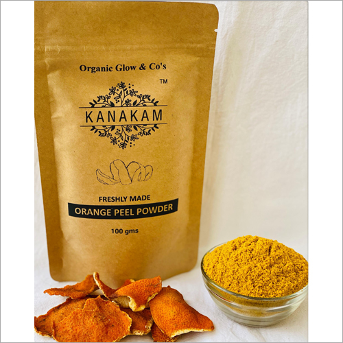 100gm Kanakam Orange Peel Powder - Herbal Face Powder for All Skin Types | Safe to Use Suitable for All Versatile Skin Care Solution