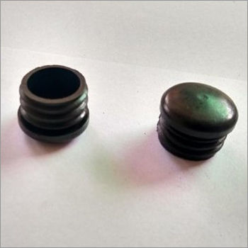 Black 22 Mm Round Plastic Pipe End Cap