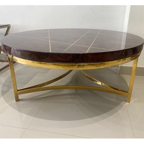 SS Centre Table With Italian Marble