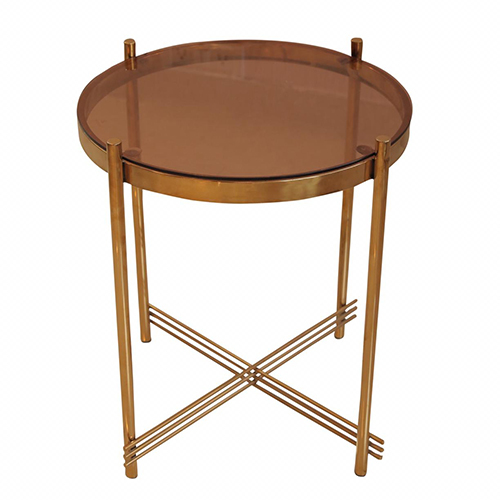 SS Centre Table with Glass Top By BLESSINGS FURNITURE