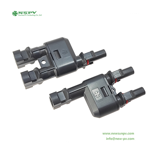 1000Vdc 2 to 1 Solar Branch Connector mc4 y connector for Photovoltaic Panel Connection