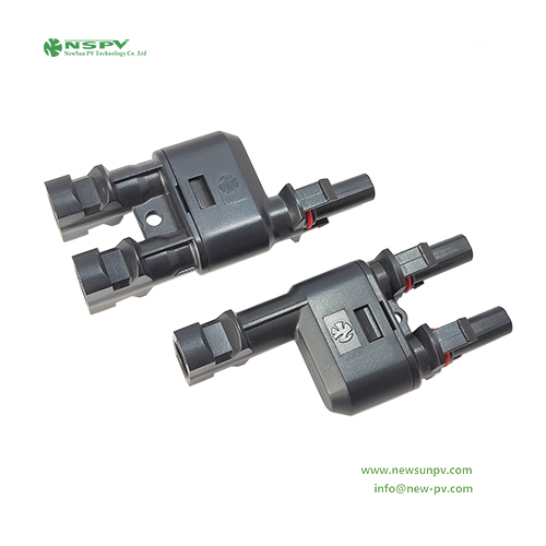 1000vdc 2 to 1 Pv4 Solar Branch Connector Solar Y Branch Photovoltaic Panel Connection